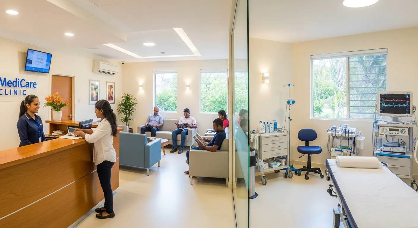 Medical clinic interior